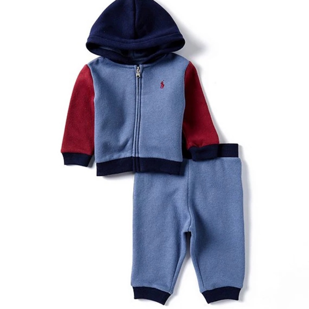 Ralph Lauren Baby long sleeve colorblock fleece Hoodie and pants Set
Nwt - Picture 3 of 7